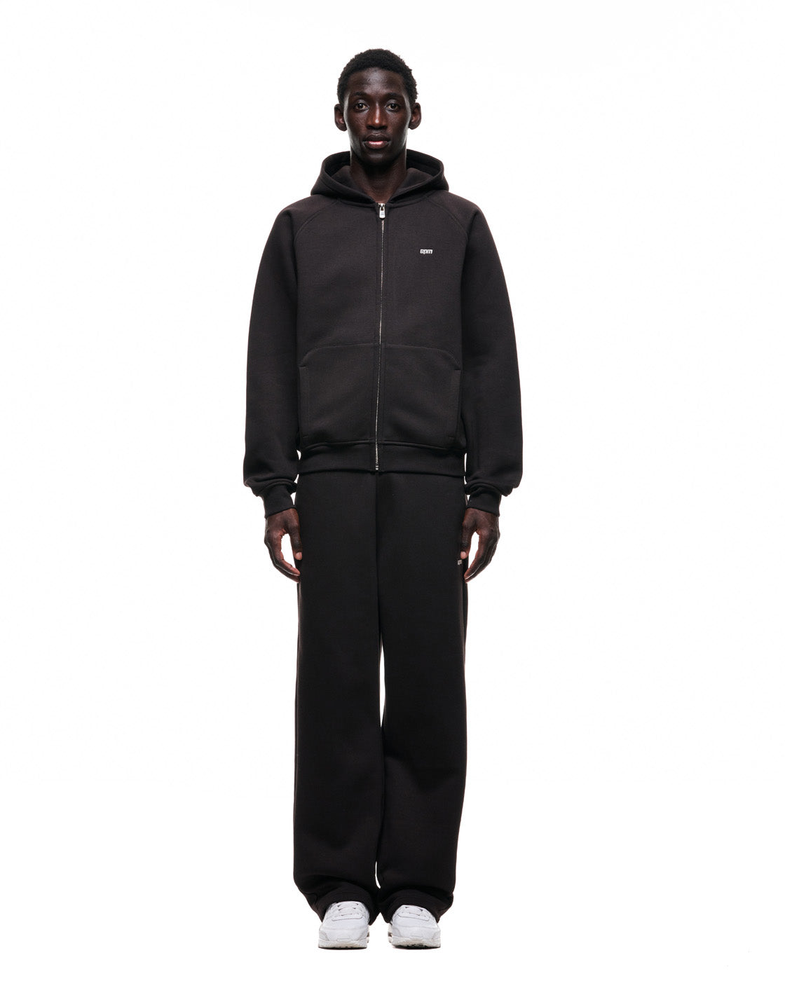 ZIP HOODIE ASH BROWN
