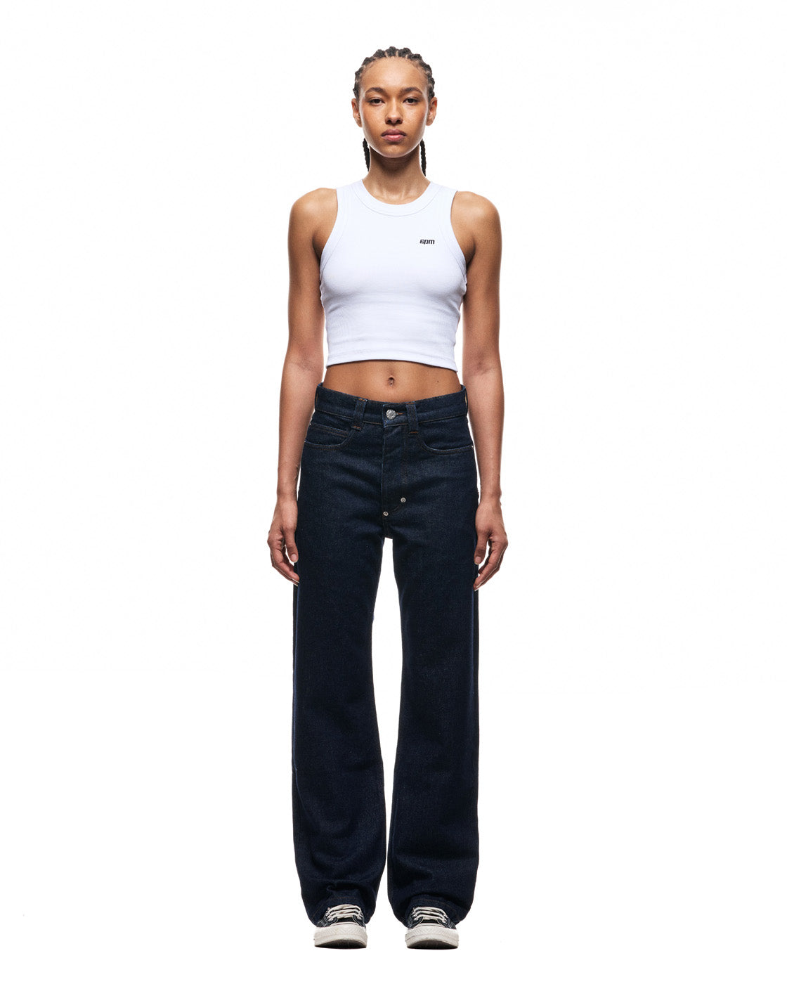 6PM+ STRAIGHT REGULAR DENIM DARK BLUE RAW