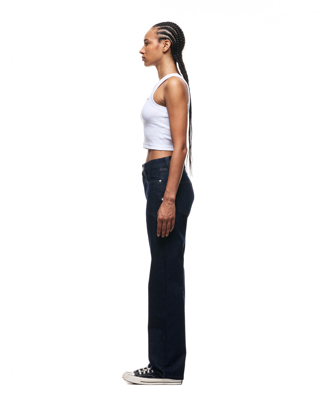 6PM+ STRAIGHT REGULAR DENIM DARK BLUE RAW