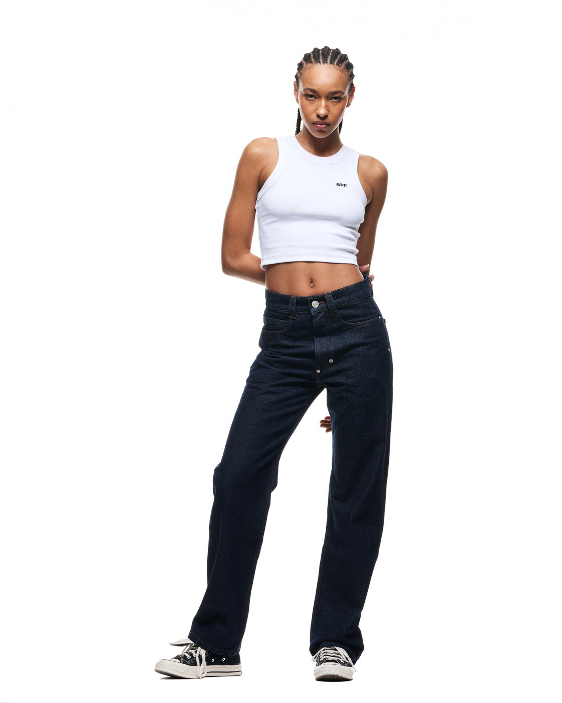 6PM+ STRAIGHT REGULAR DENIM DARK BLUE RAW