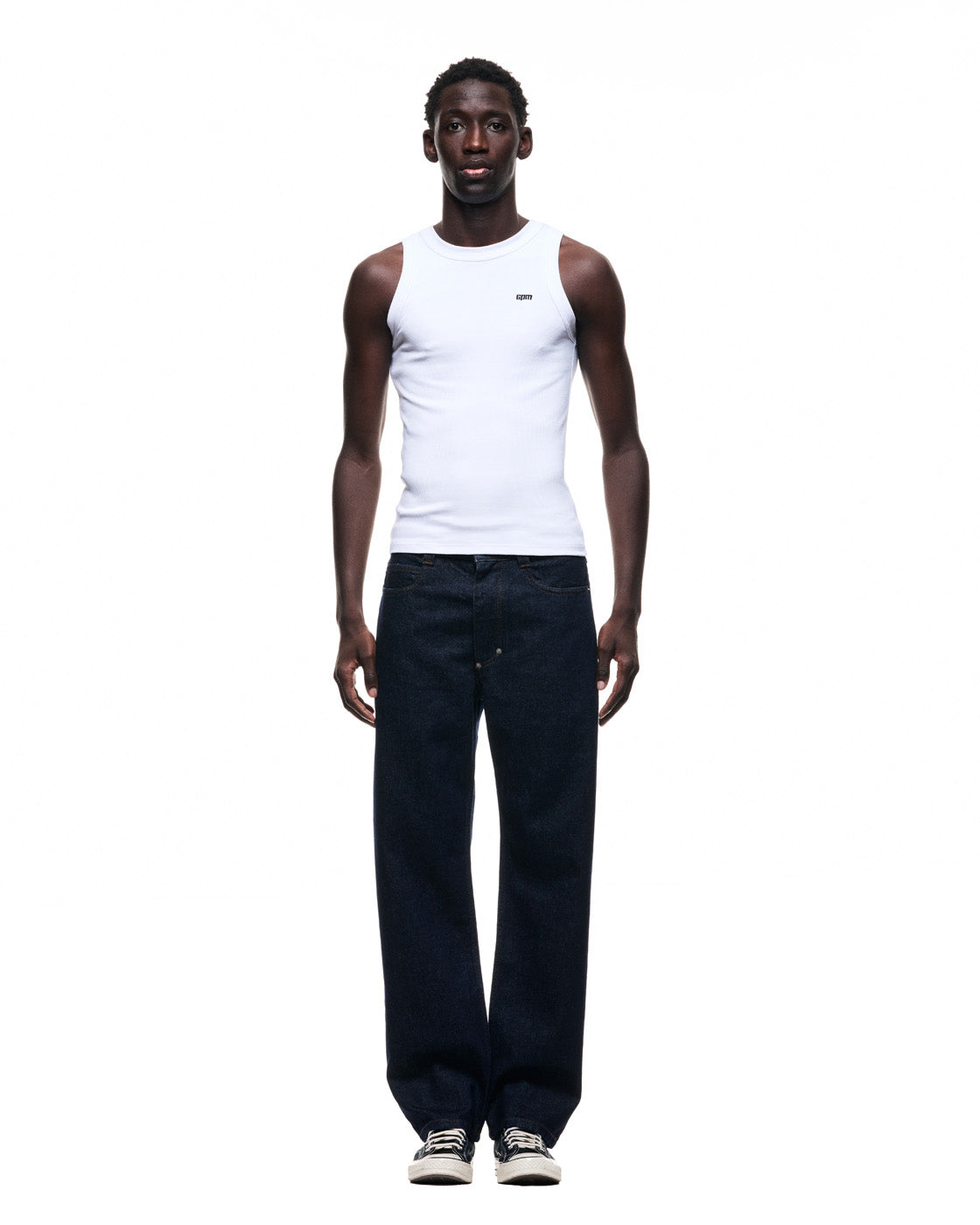 6PM+ STRAIGHT REGULAR DENIM DARK BLUE RAW