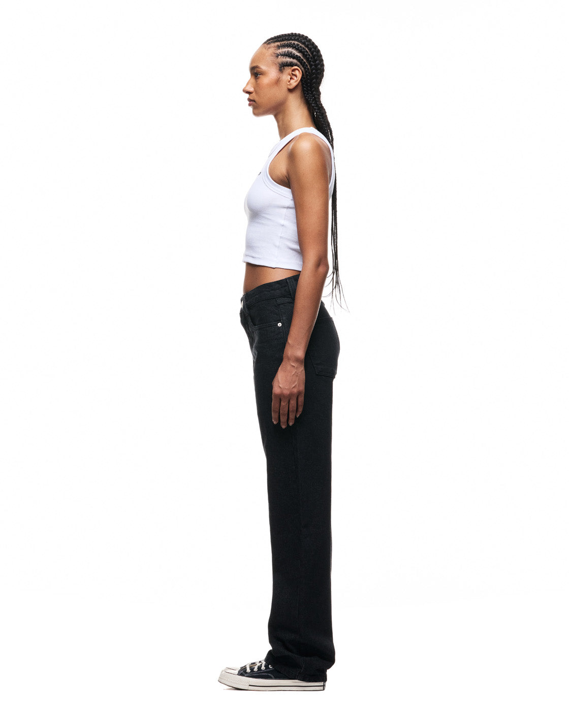 6PM+ STRAIGHT REGULAR DENIM BLACK RAW