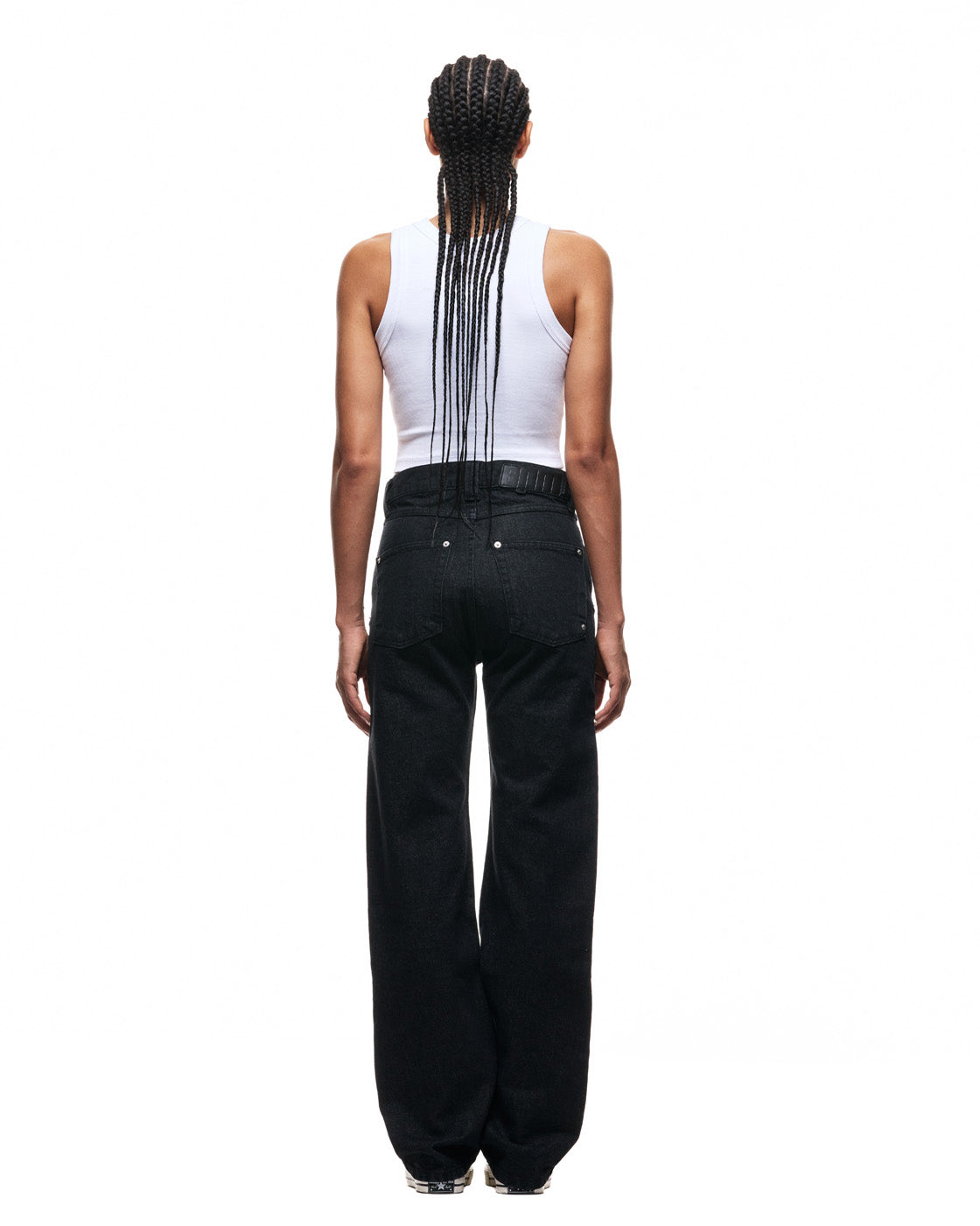 6PM+ STRAIGHT REGULAR DENIM BLACK RAW