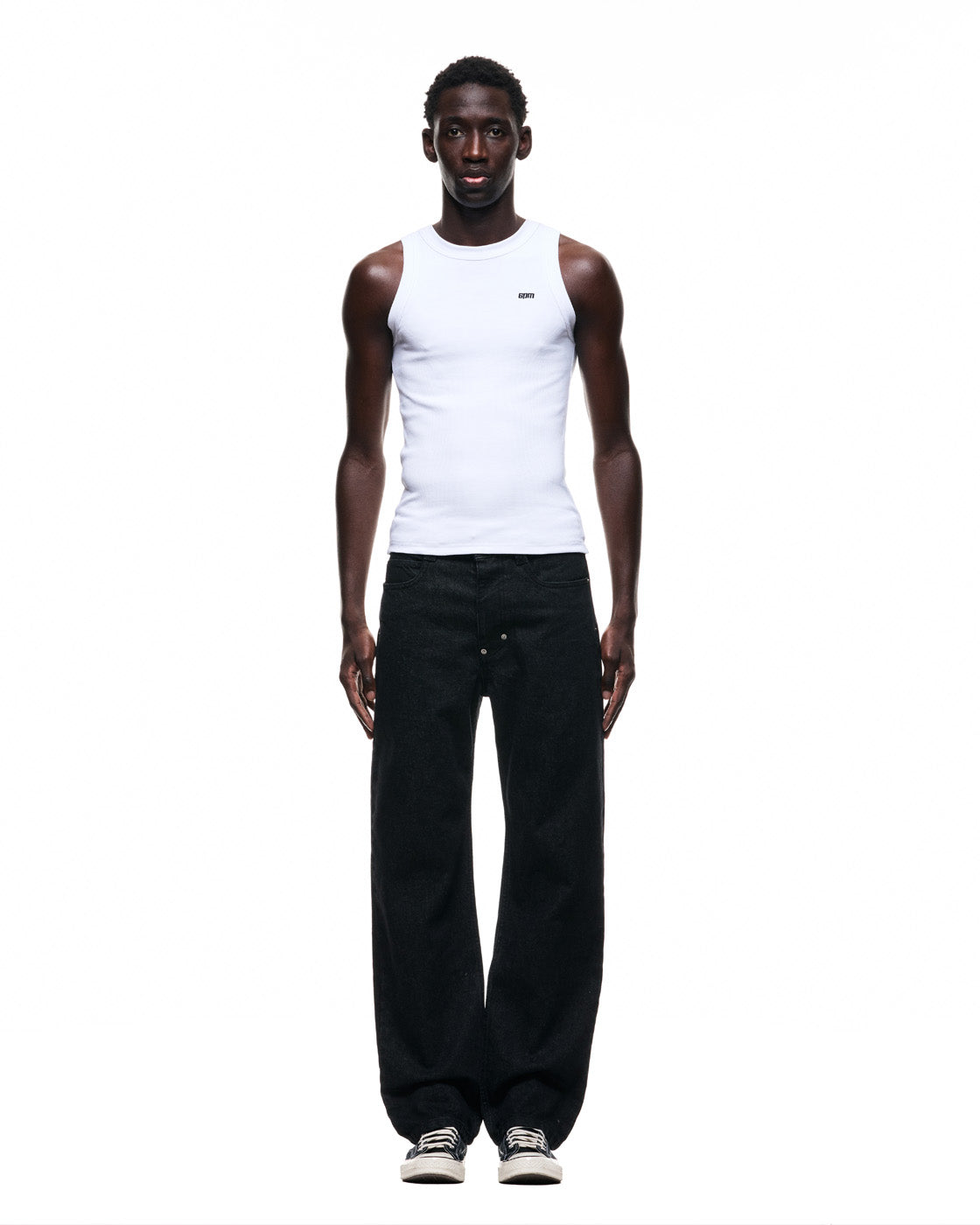 6PM+ STRAIGHT REGULAR DENIM BLACK RAW