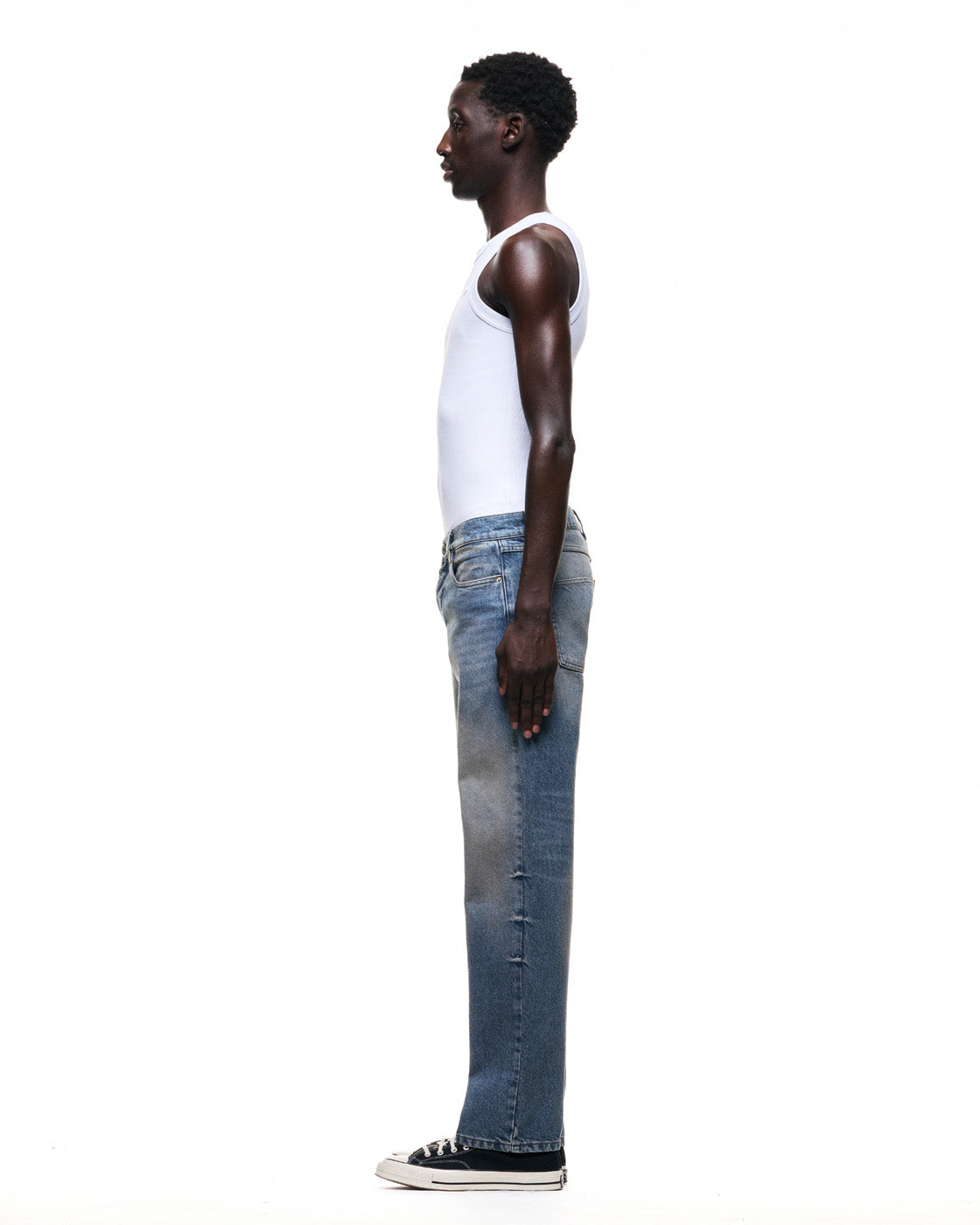 6PM+ STRAIGHT REGULAR DENIM MEDIUM BLUE