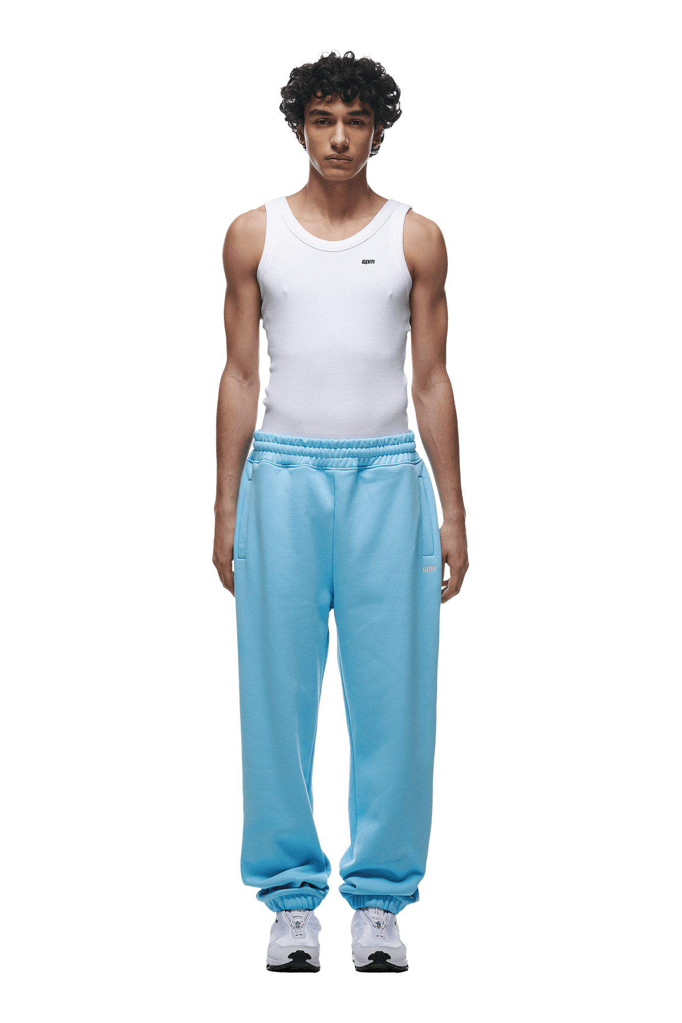 Light blue cuffed joggers online
