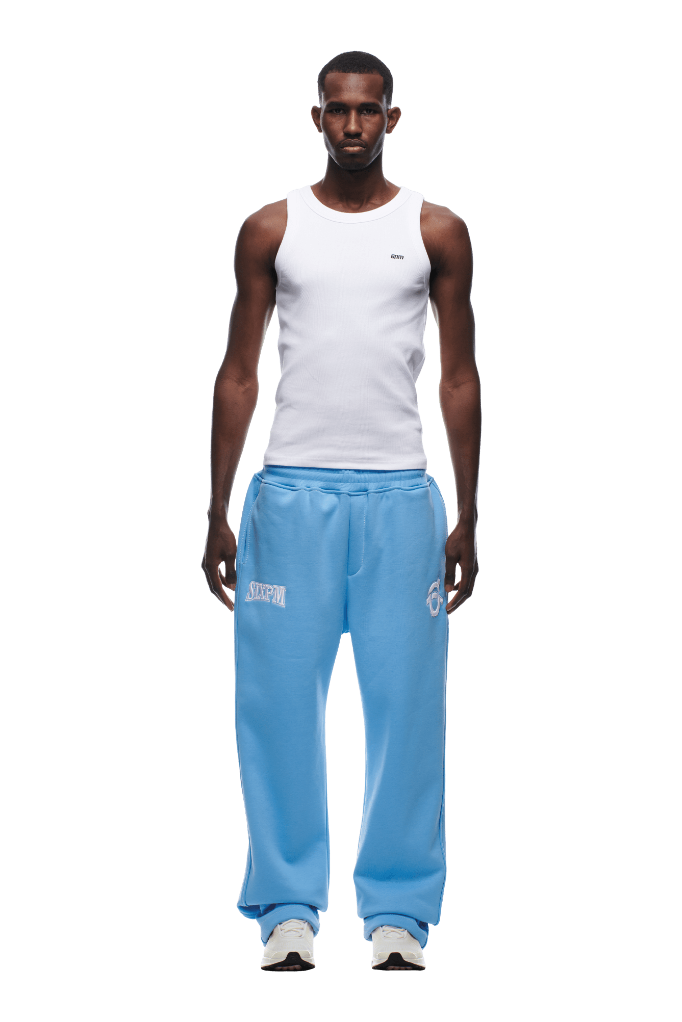 ICONS OPEN LEG JOGGER SKY BLUE