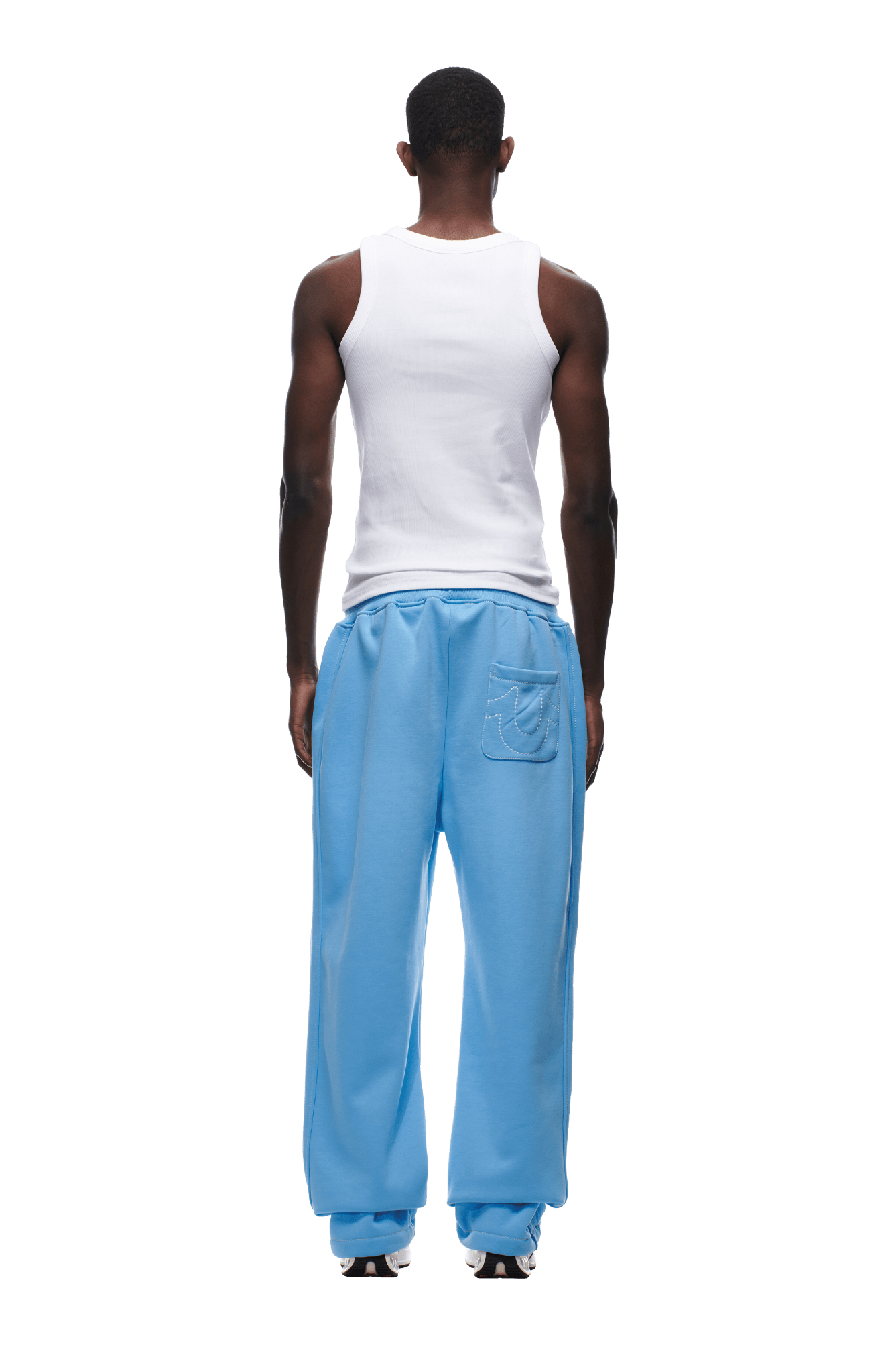 ICONS OPEN LEG JOGGER SKY BLUE