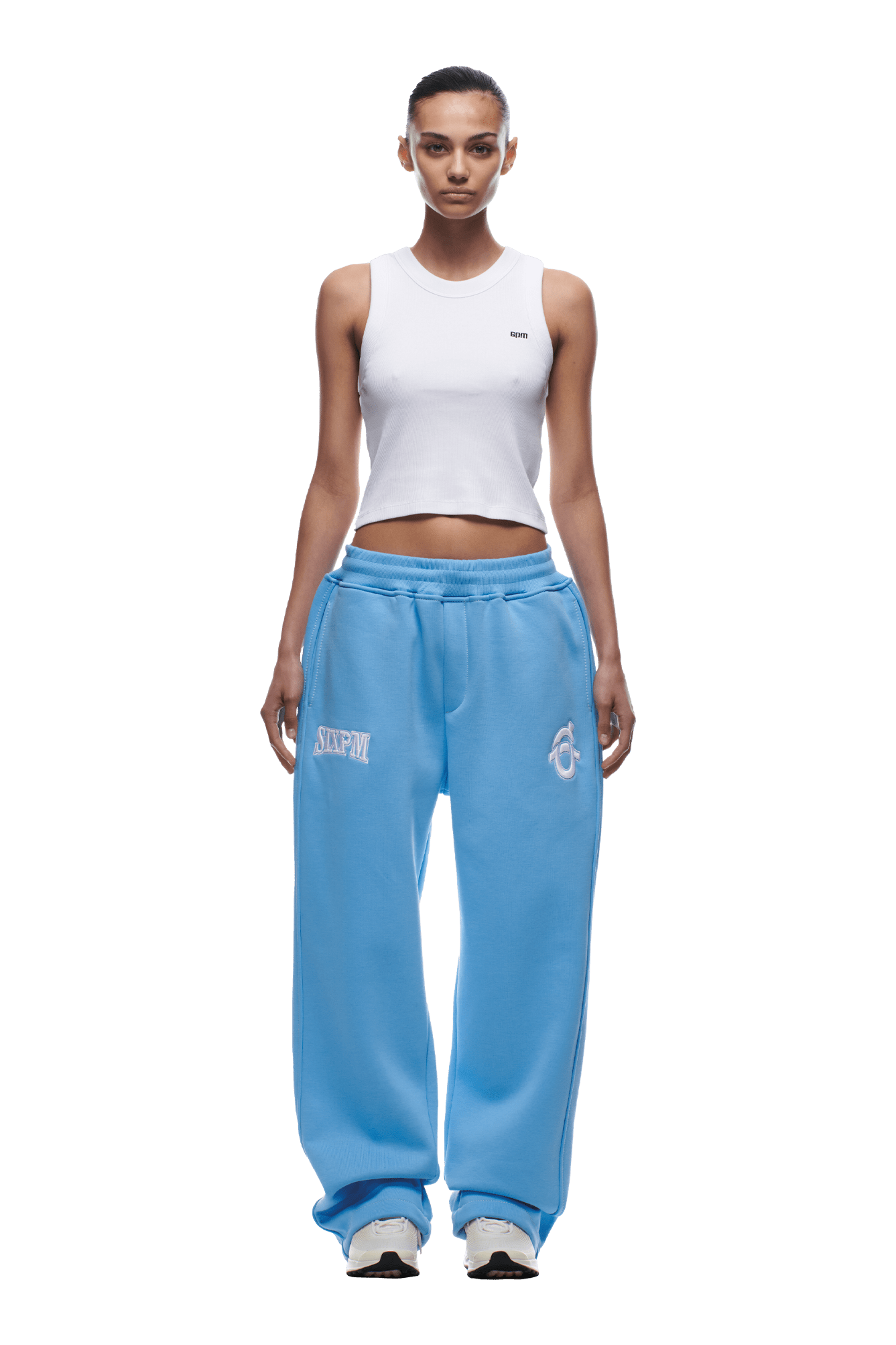 ICONS OPEN LEG JOGGER SKY BLUE