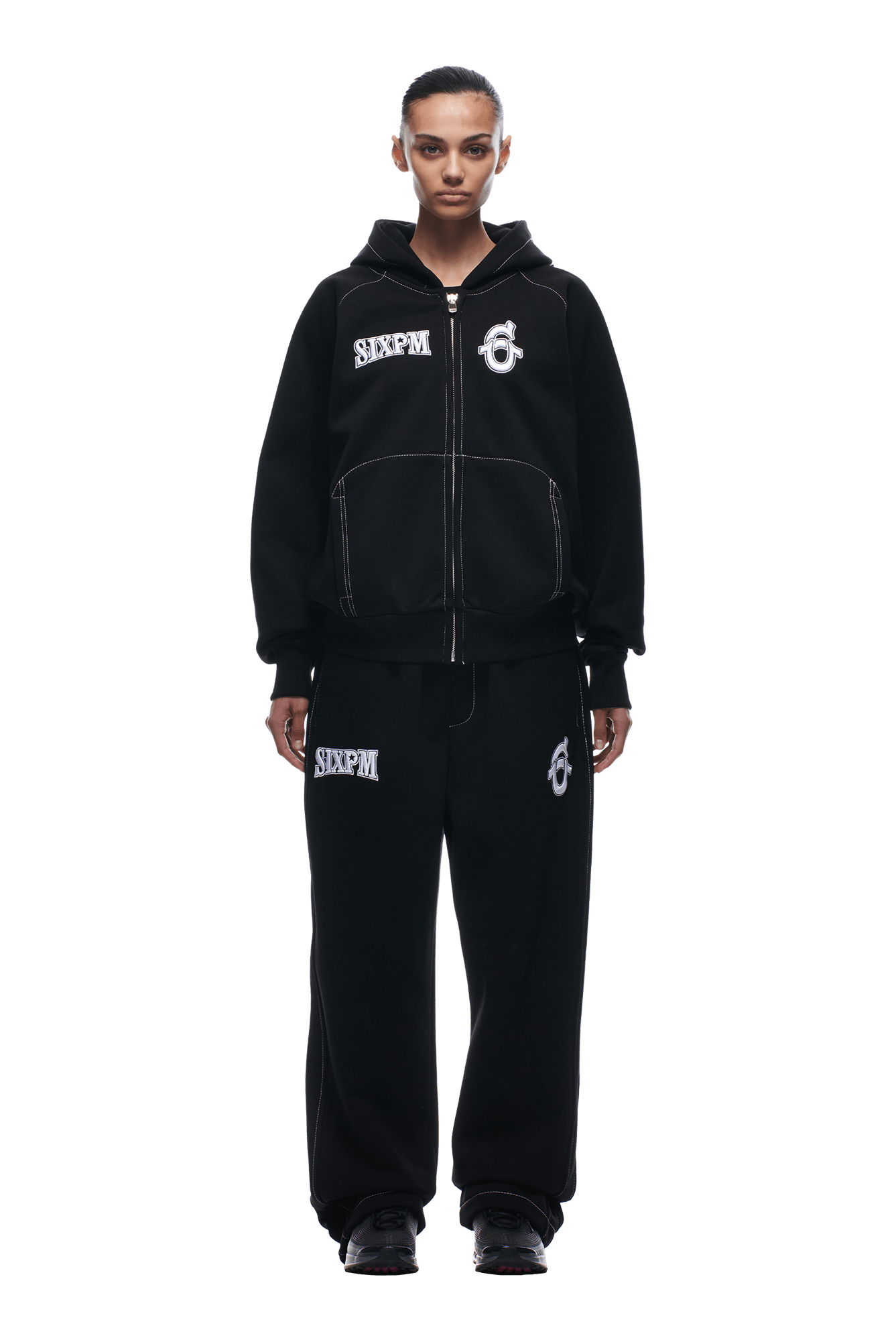 ICONS ZIP HOODIE BLACK