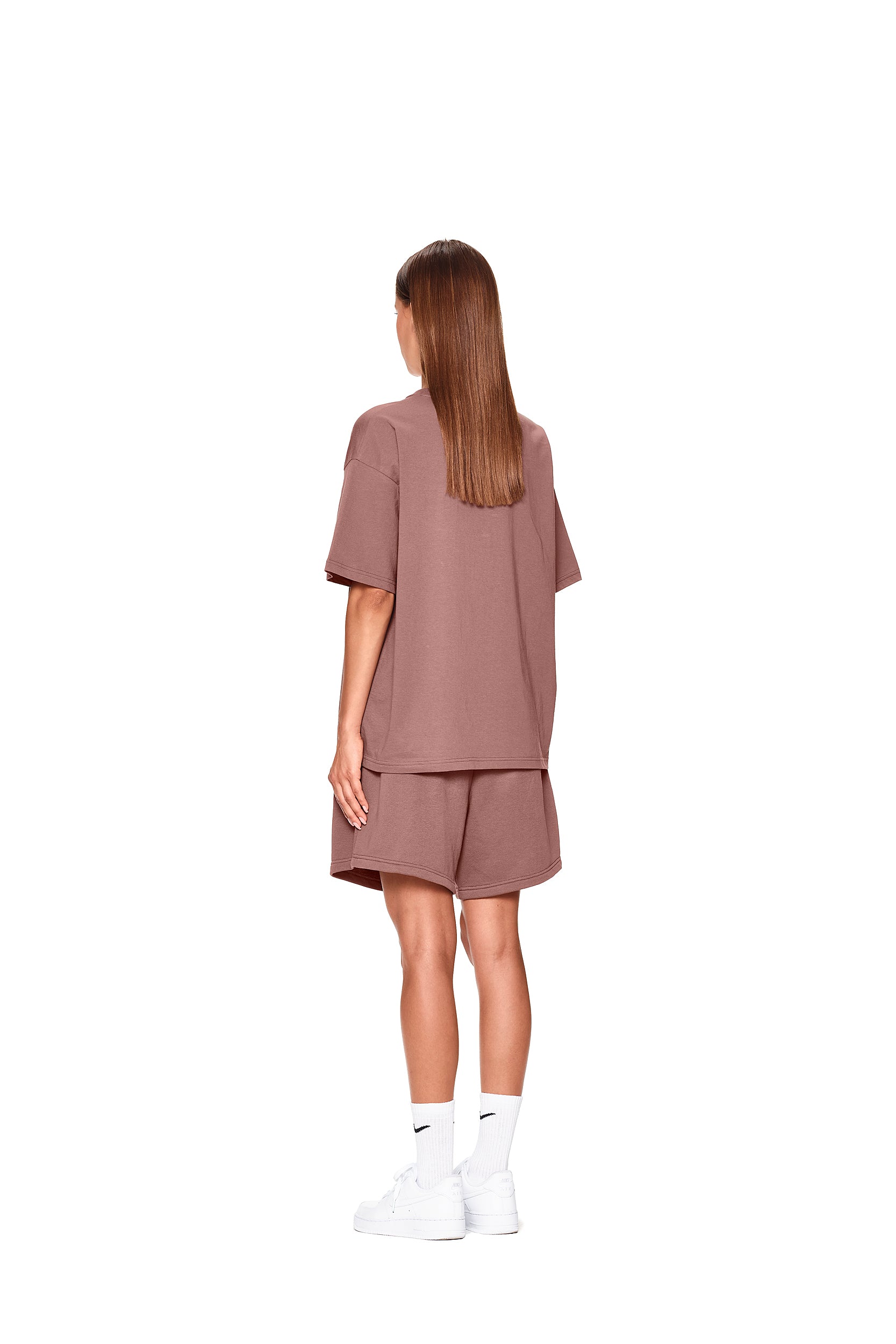LOGO JOGGER SHORTS BROWN