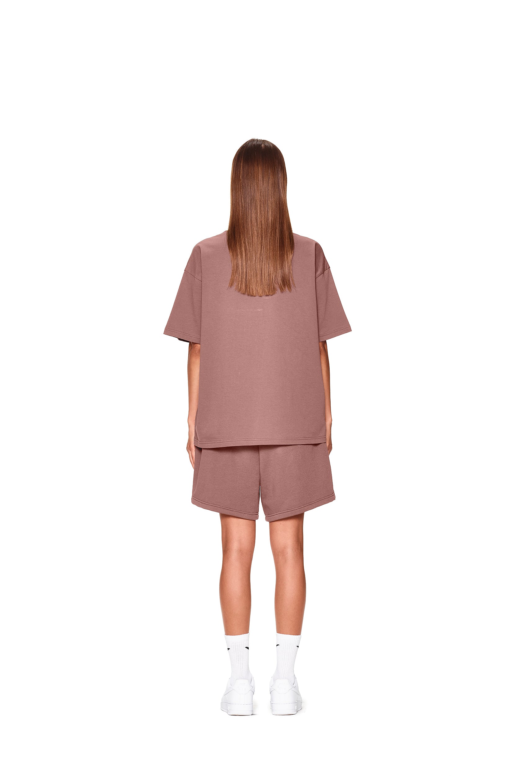 LOGO JOGGER SHORTS BROWN