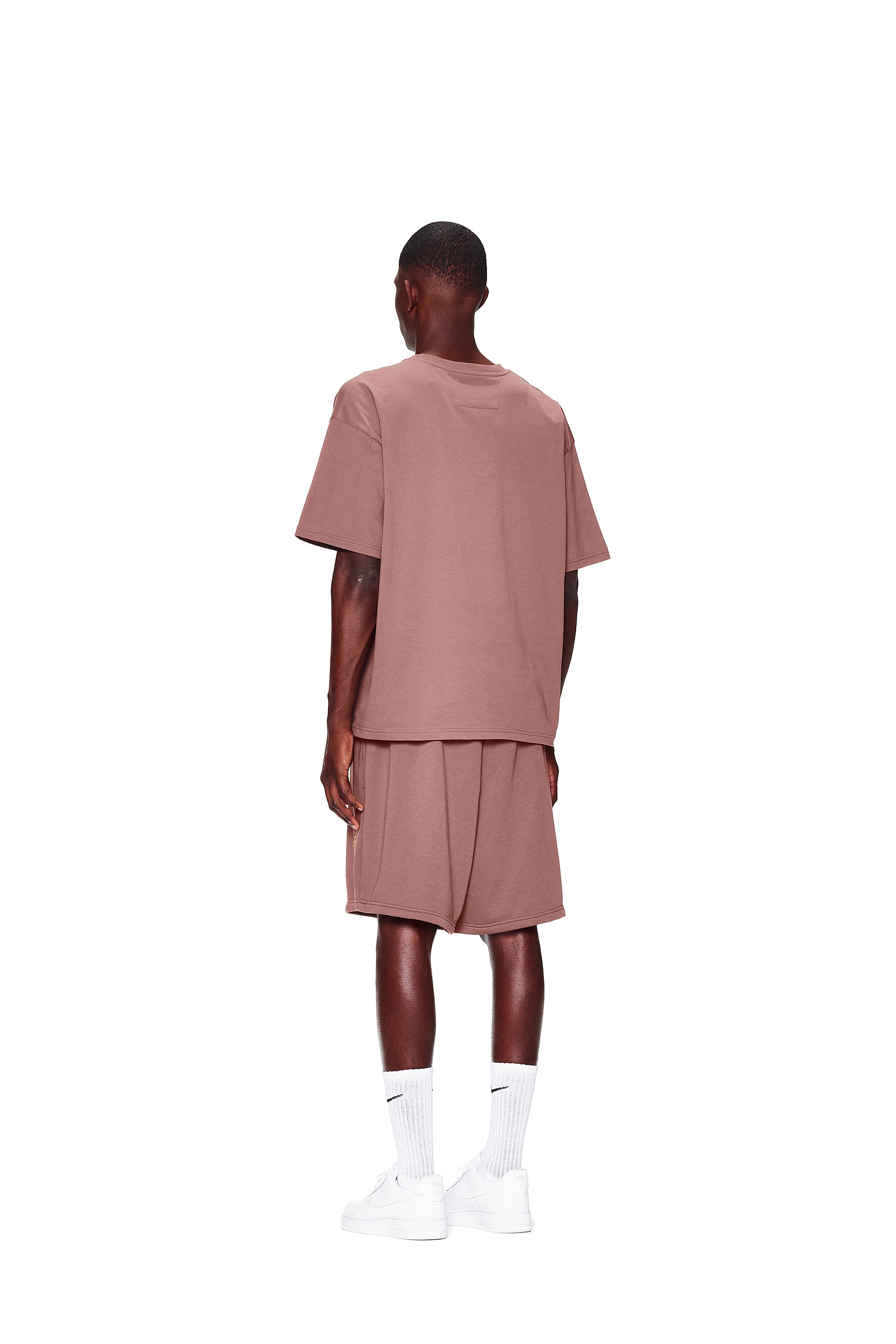 LOGO JOGGER SHORTS BROWN
