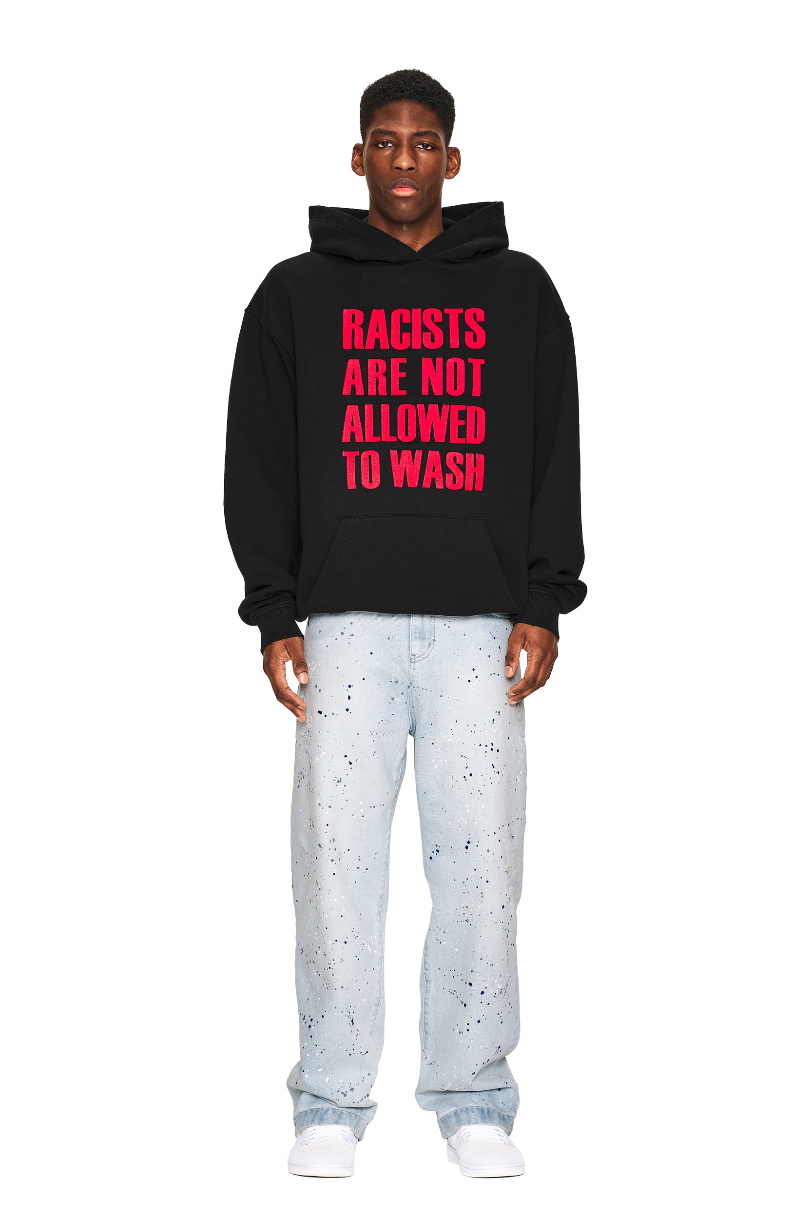 NO RACISTS HOODIE BLACK