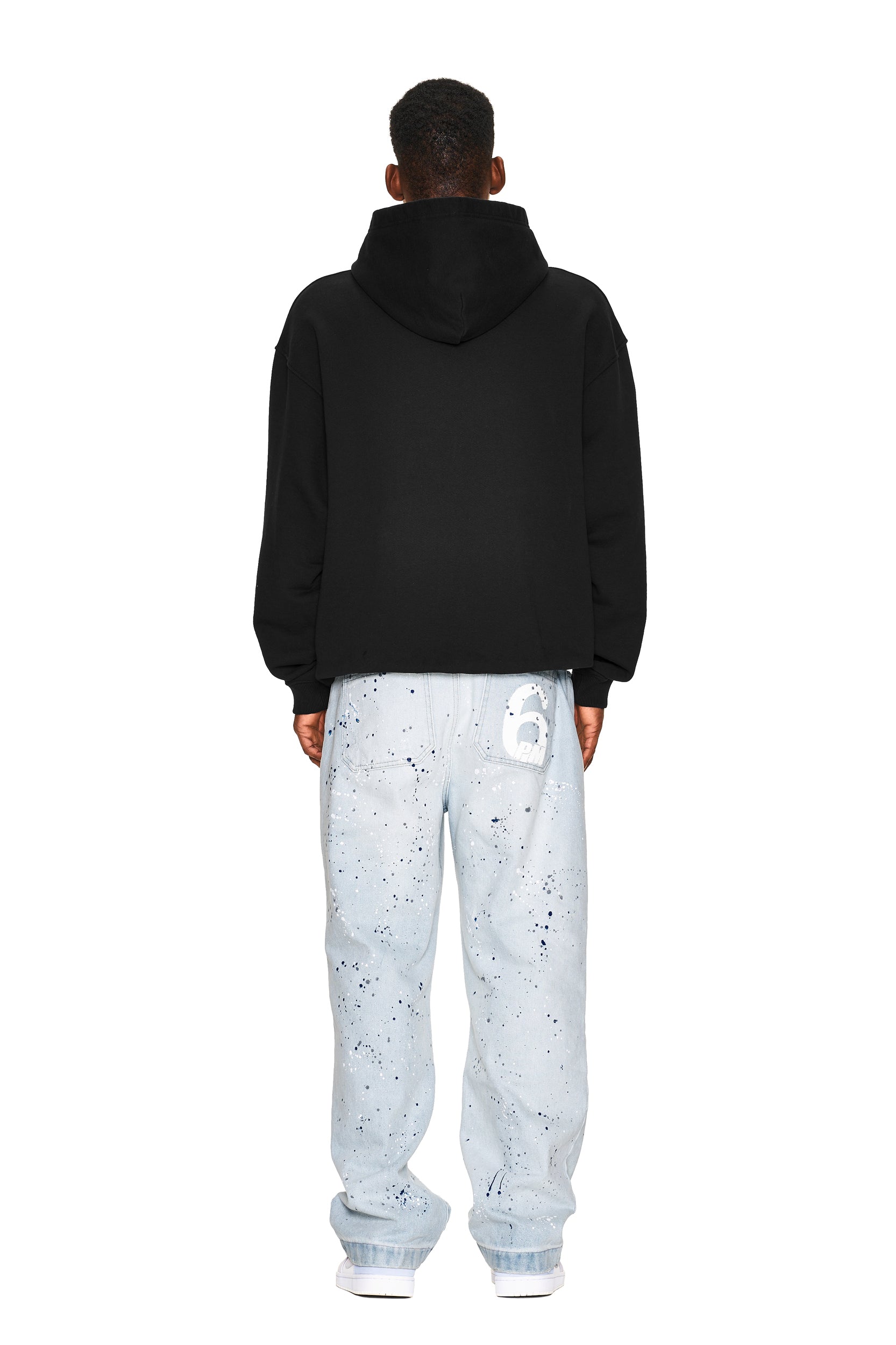 LOGO ZIP HOODIE BLACK
