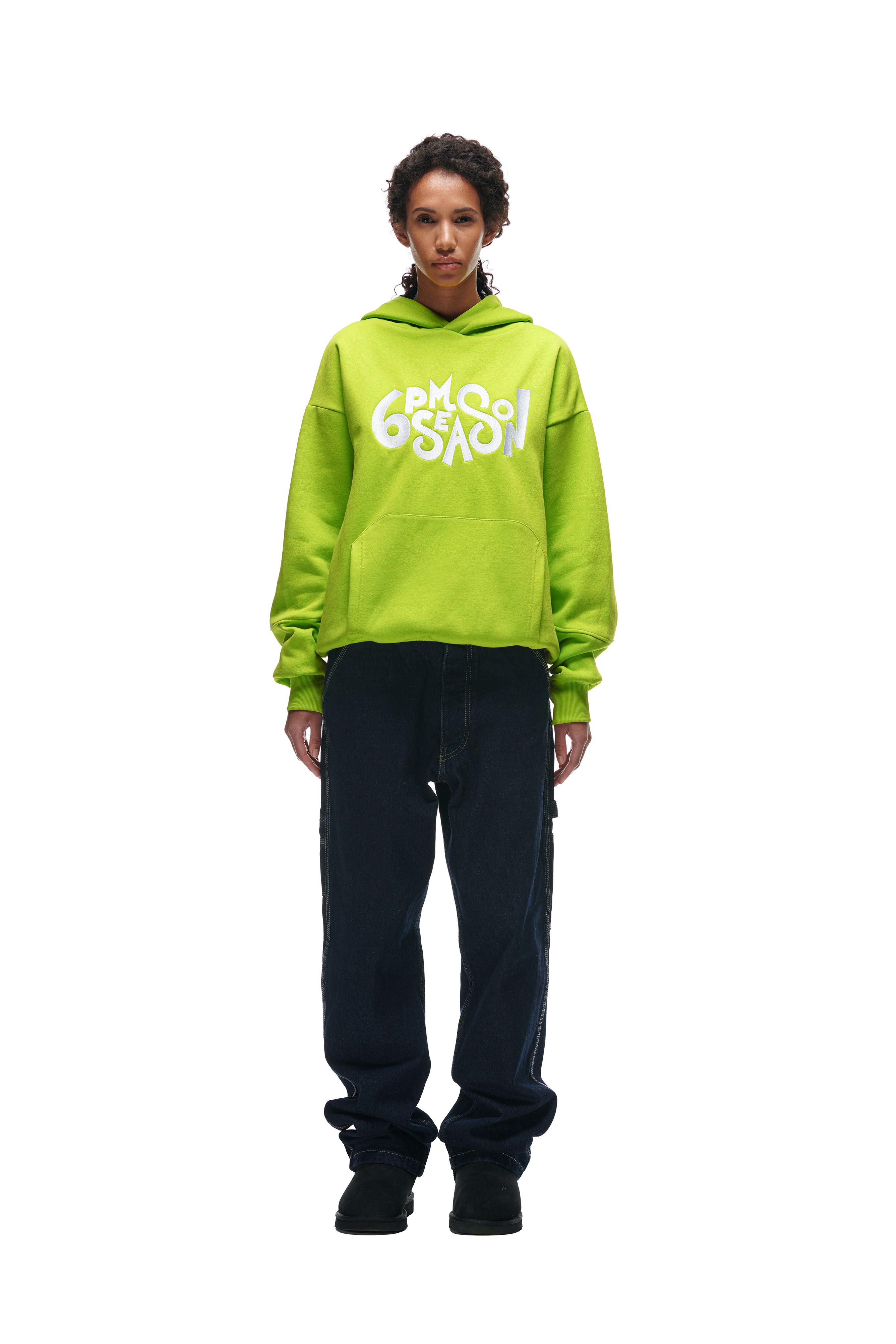 DOUBLE HOODIE LIME