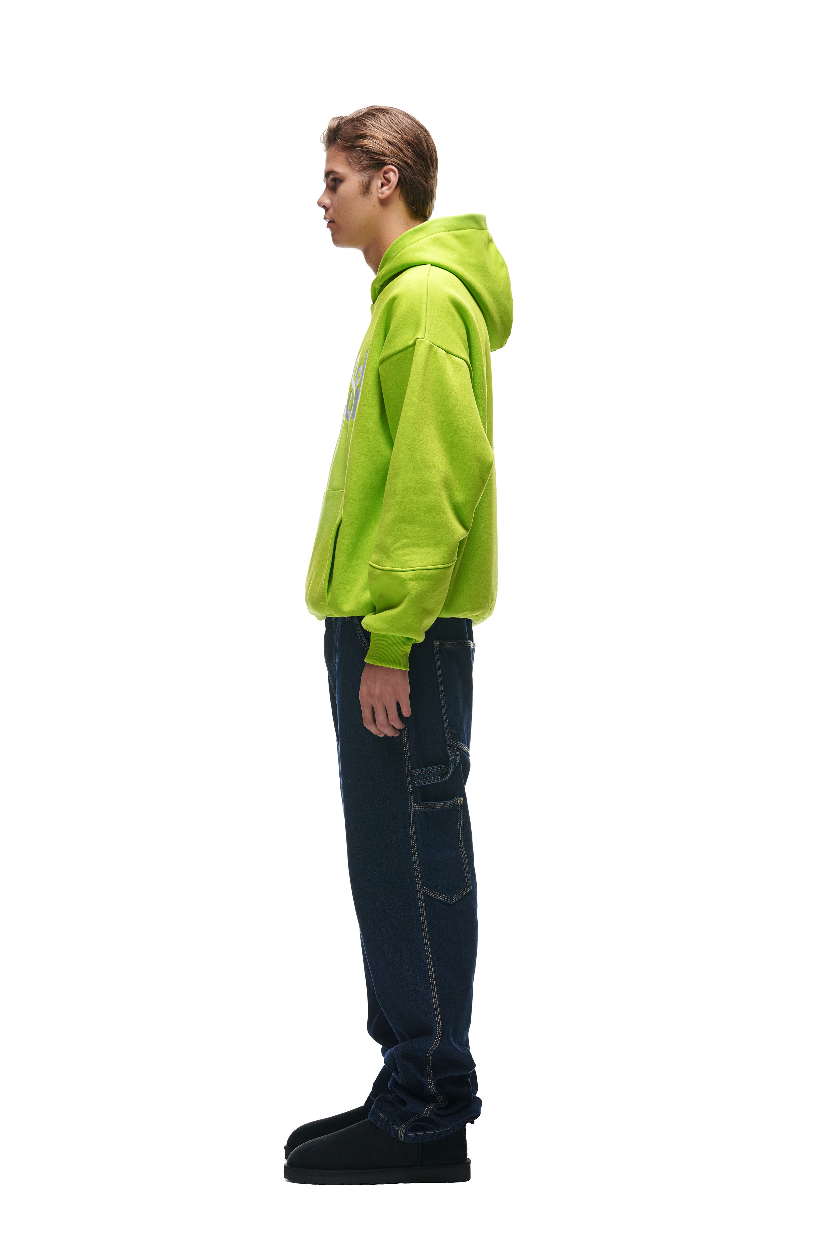 DOUBLE HOODIE LIME