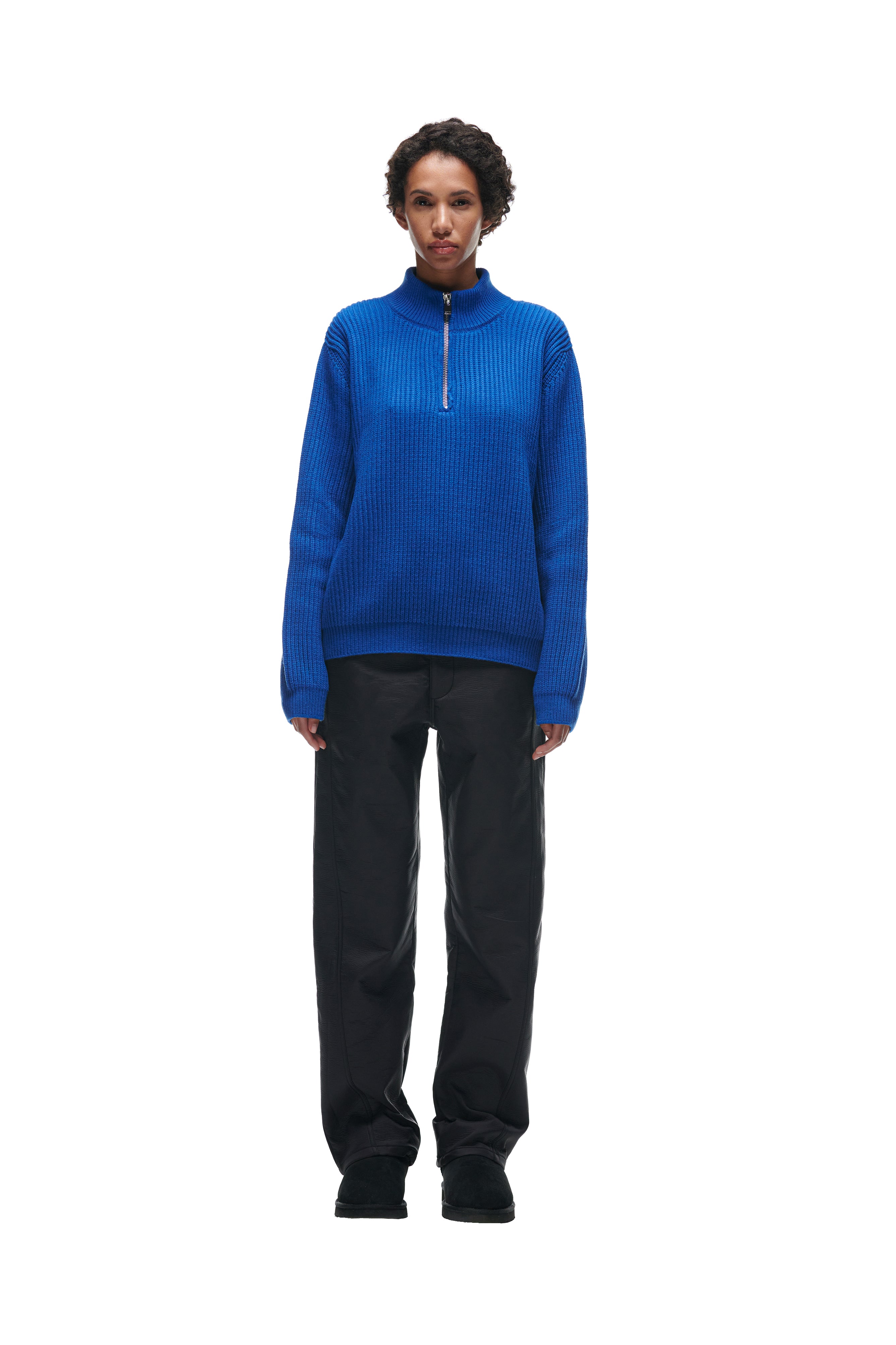 HALFZIP KNIT ROYAL BLUE