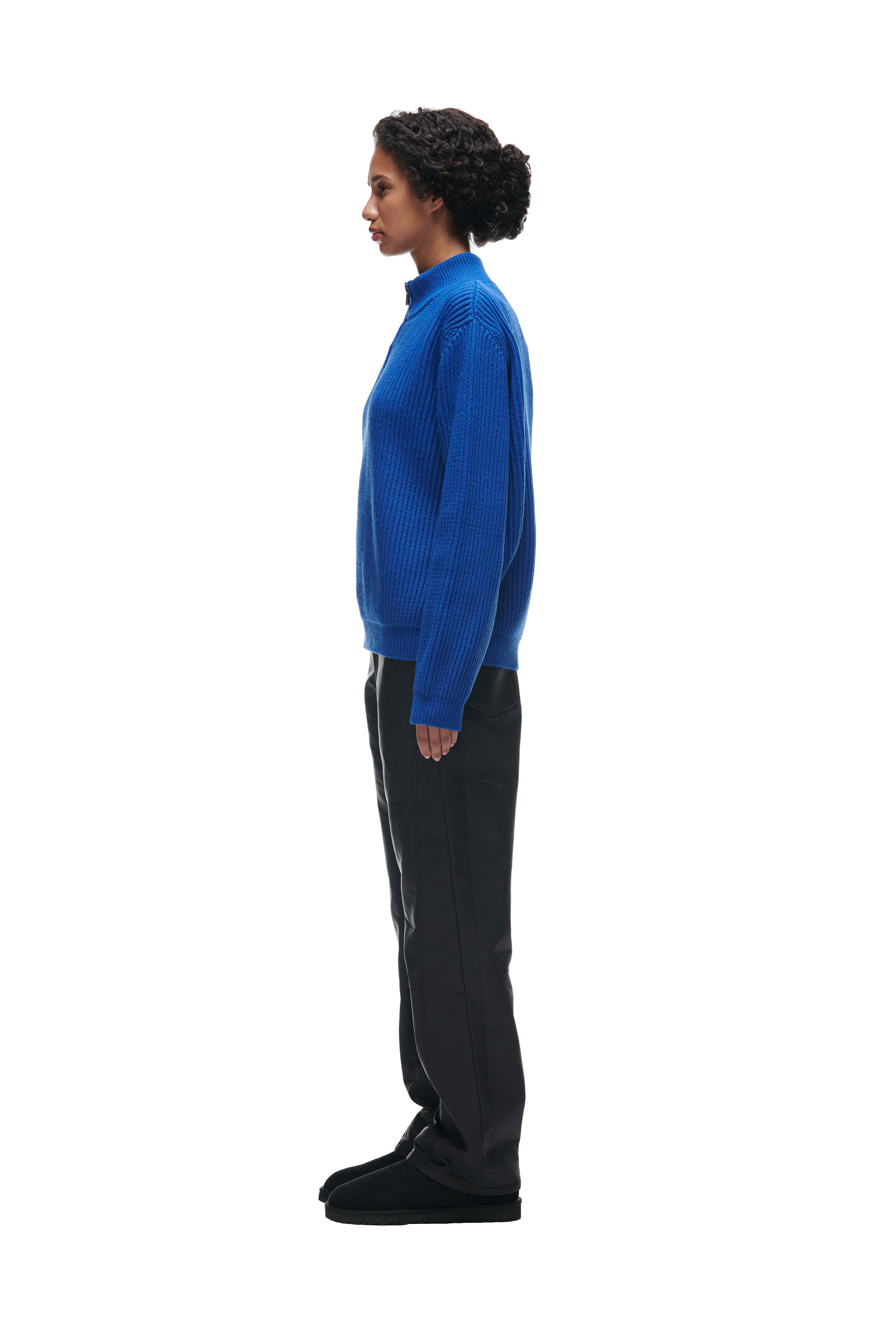 HALFZIP KNIT ROYAL BLUE