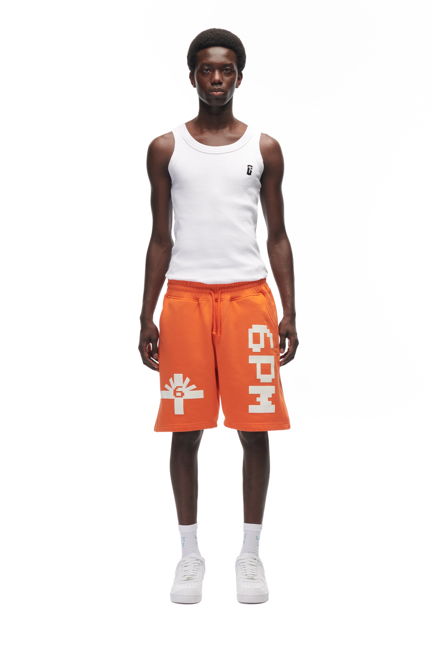 LOGO SHORTS ORANGE