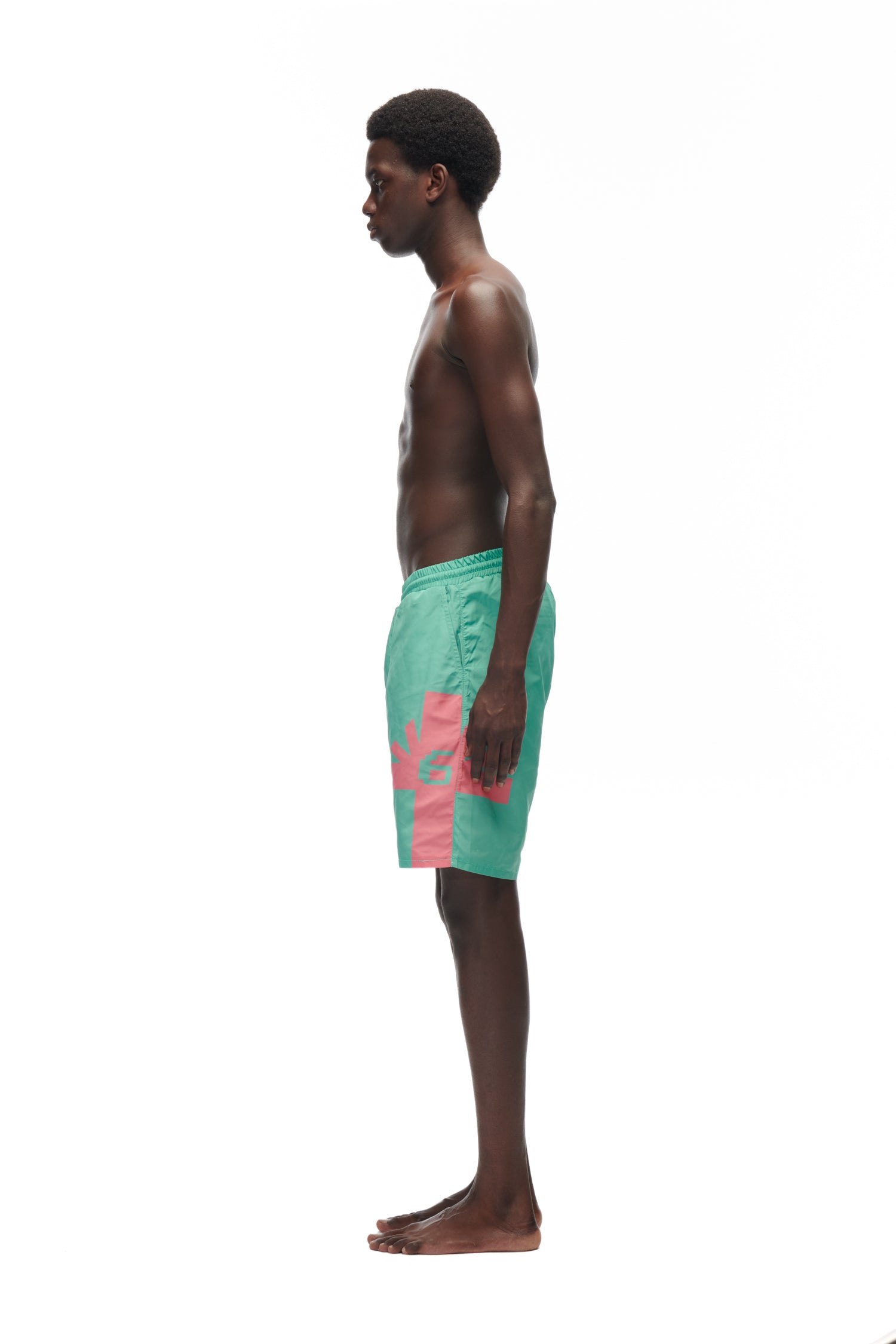 LOGO BATHING SHORTS GREEN