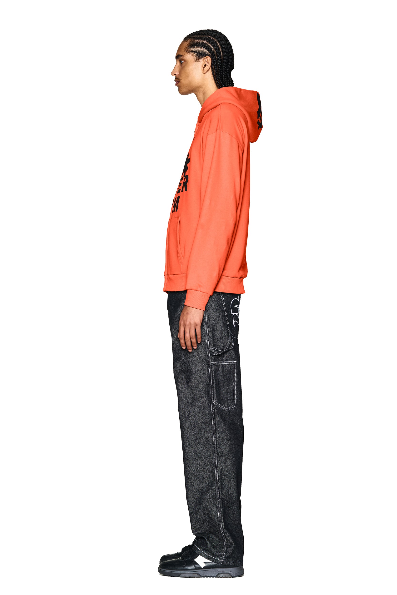 F&F ZIP HOODIE ORANGE