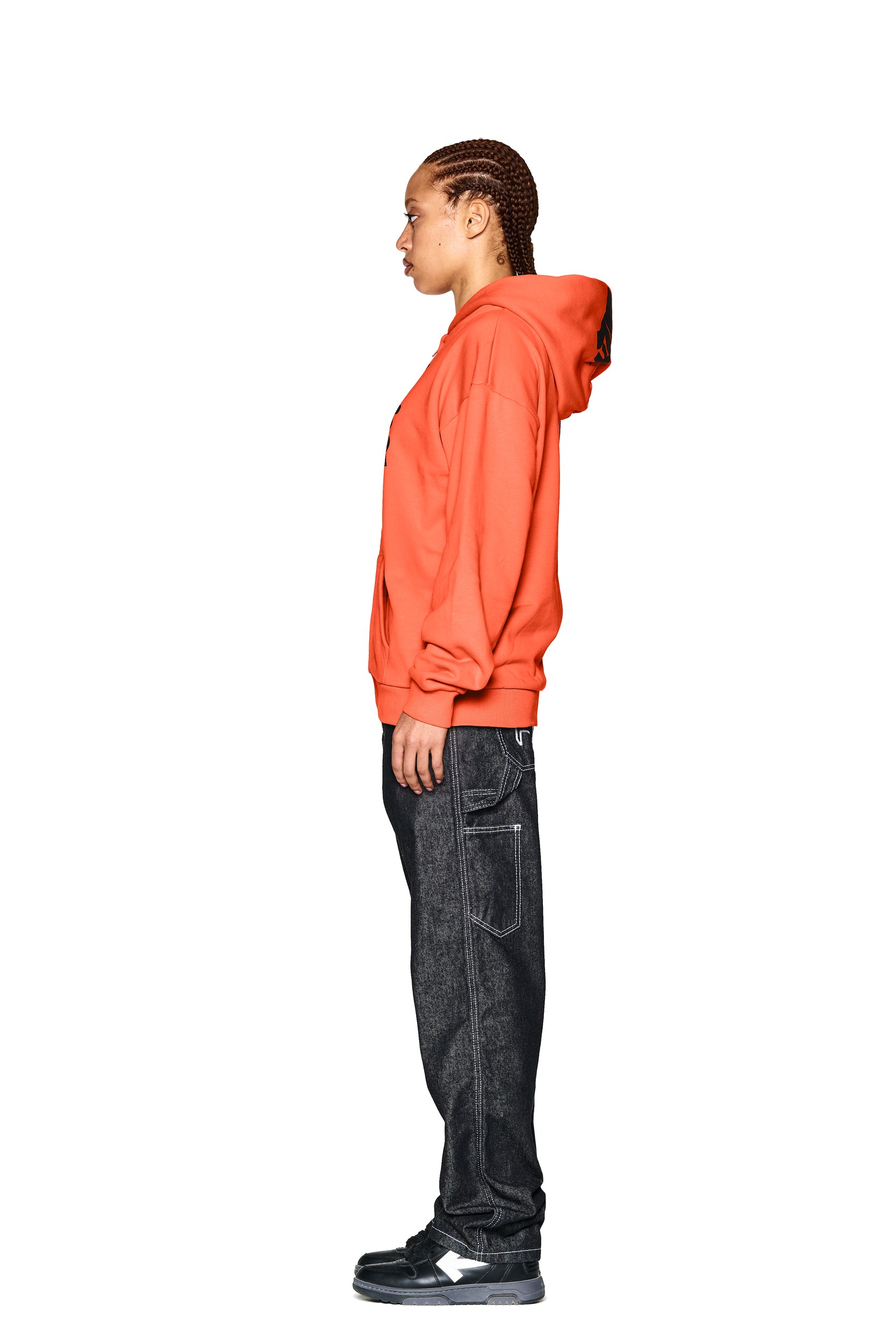 F&F ZIP HOODIE ORANGE